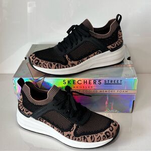 Skechers Billion Cat Cruisers Washable Knit Lace-Up Sneakers